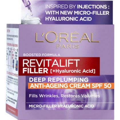 Дневен крем L'OREAL Revitalift Filler SPF 50 