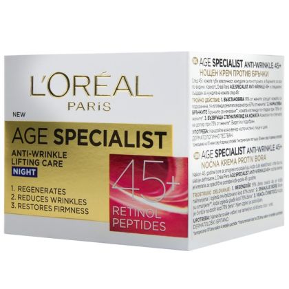 Нощен Крем за лице LOREAL Age Expert 45+ 50 мл