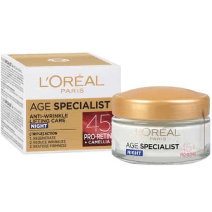 Нощен Крем за лице LOREAL Age Expert 45+ 50 мл